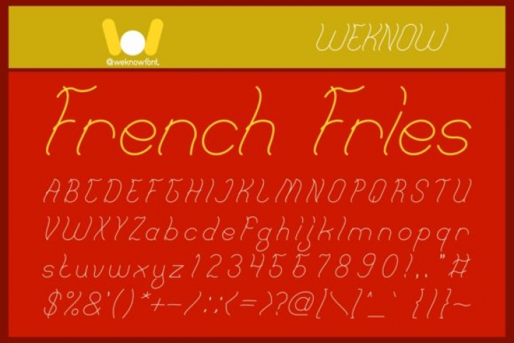 French Fries Font Download