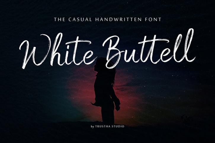 White Buttell Brush Font Font Download