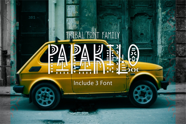 PapaKIlo - Tribal Font Family Font Download