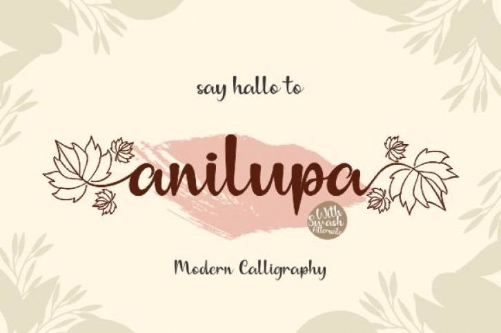 Anilupa Font Download