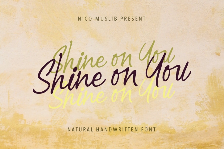 Shine on you || Natural Handwritten Font Download