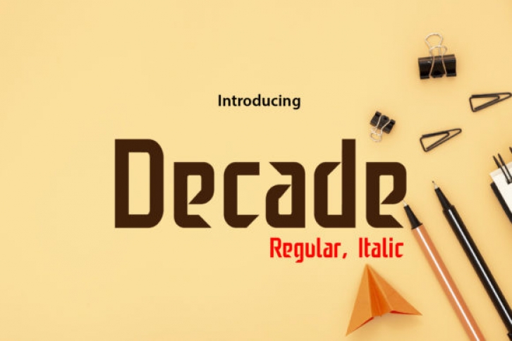 Decade Font Download