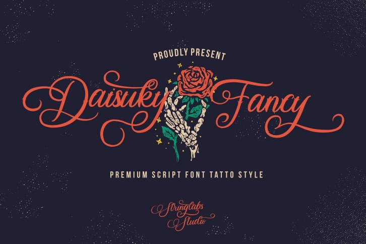 Daisuky Fancy - Tatto Script Font Font Download