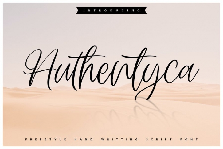 Authentyca | Freestyle Handwritting Script Font Font Download