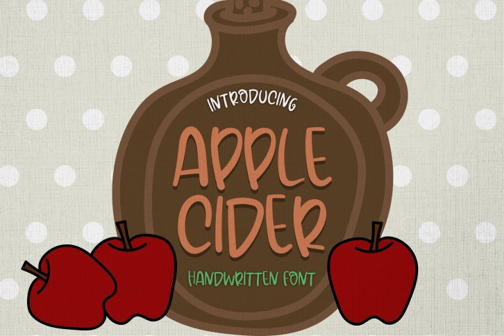 Apple Cider - A Cute Handwritten Font Font Download