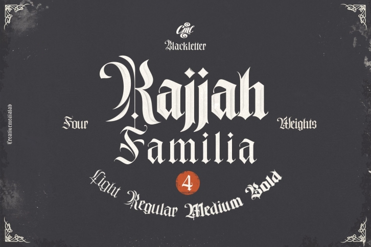 Rajjah Familia - blackletter Font Download