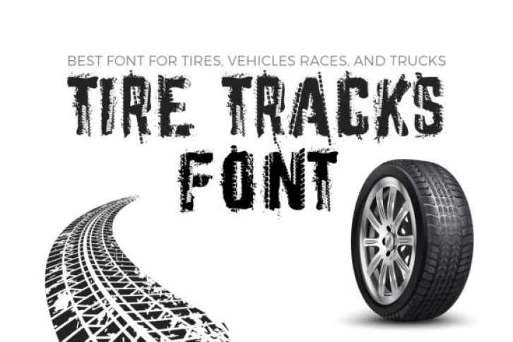 Tire Tracks Font Download