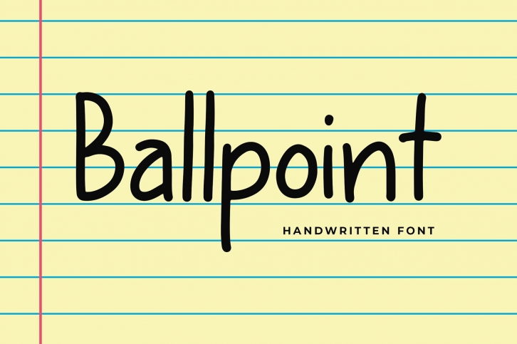 Ballpoint Modern Display Font Font Download