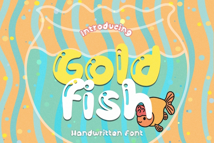 Goldfish - A Cute Glossy Handwritten Font Font Download
