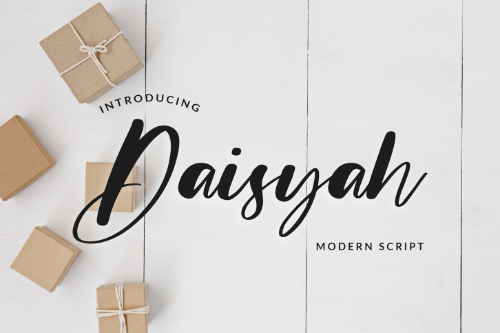 Daisyah Modern Script Font Font Download