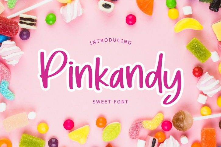 Pinkandy Sweet Kids Display Font Font Download