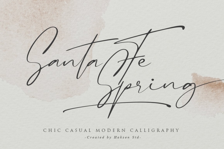 Santa Fe Spring  Chic Casual Script Font Download