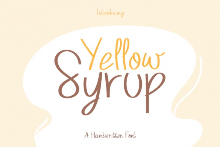 Yellow Syrup Font Download