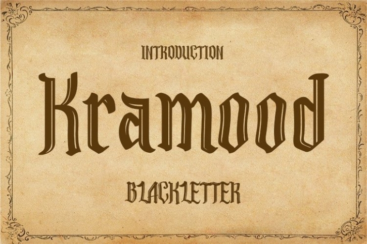Kramood || Black Letter Font Download