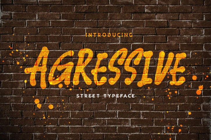 Agressive Street Typeface Font Download