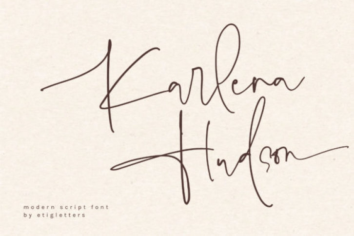 Karlena Hudson Font Download