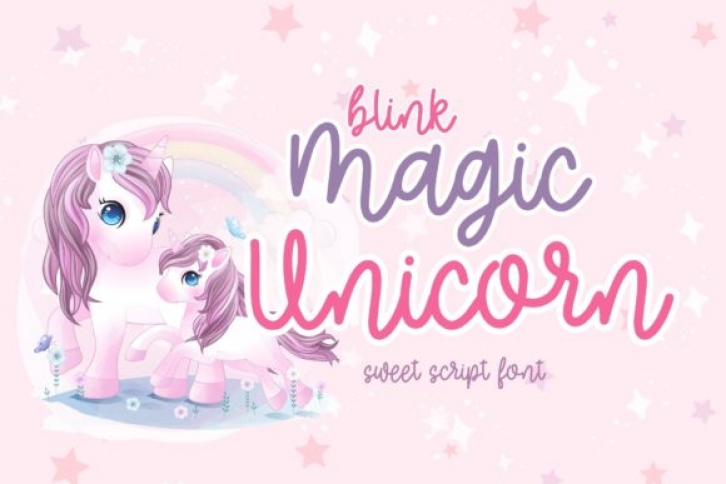 Blink Magic Unicorn Font Download