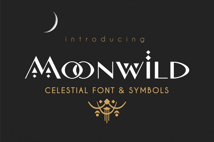 Moonwild - Celestial Font & Symbols Font Download