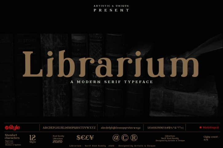 Librarium - Serif Font Family Font Download