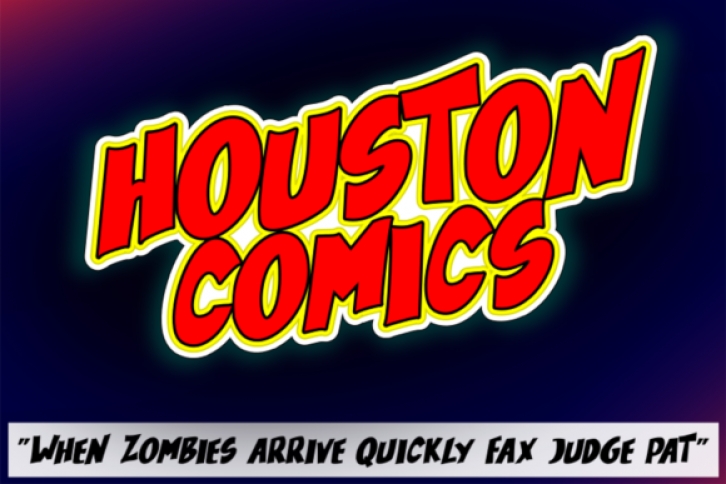 Houston Comics Font Download