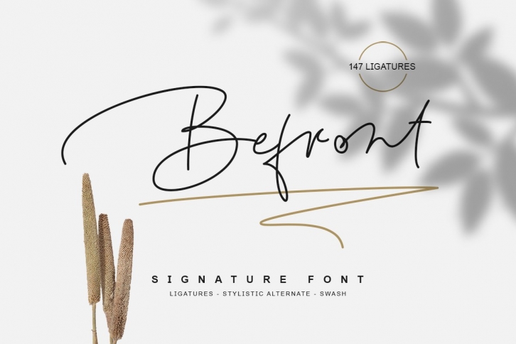 Befront - signature font Font Download