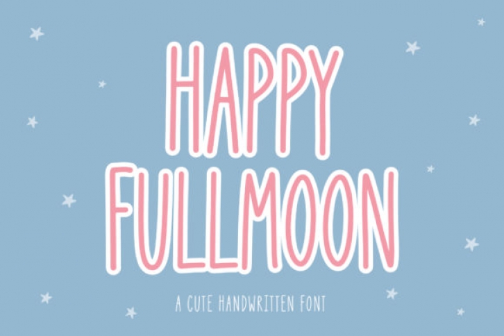 Happy Full Moon Font Download