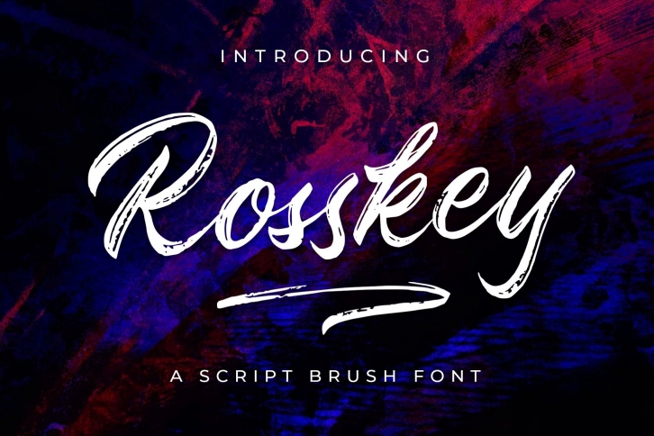 Rosskey - Brush Font Font Download