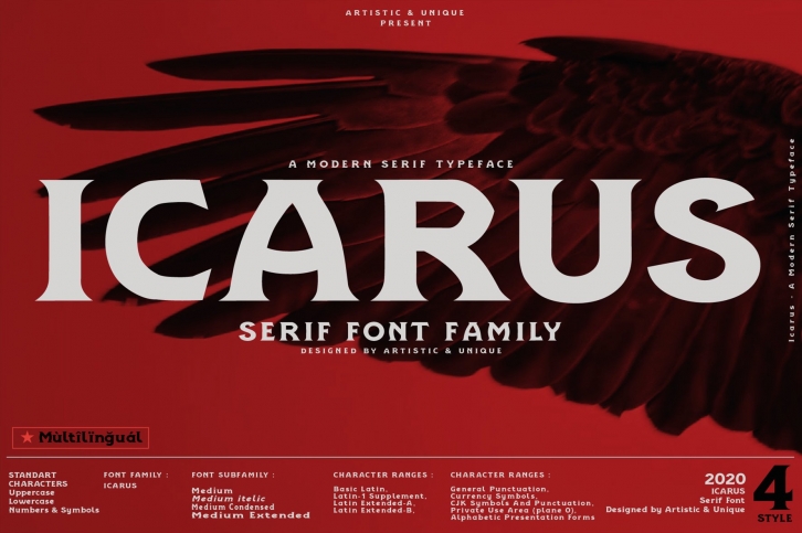 Icarus - Serif Font Family Font Download