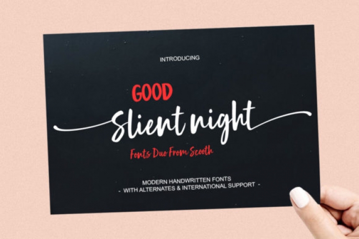 Good Silent Night Font Download