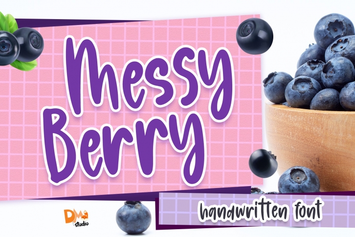Messy Berry - Handwritten Font Font Download