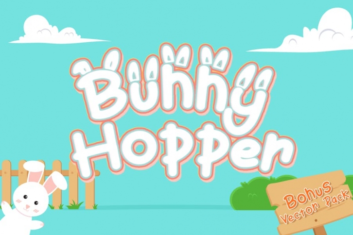 Bunny Hopper - Playful Font Font Download