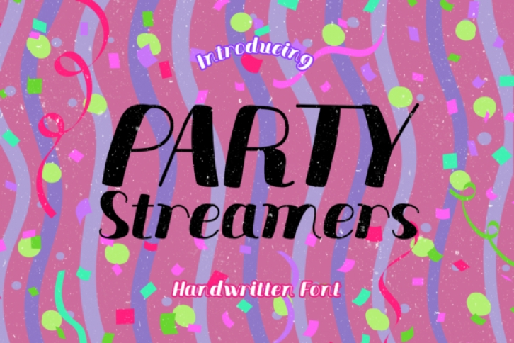 Party Streamers Font Download