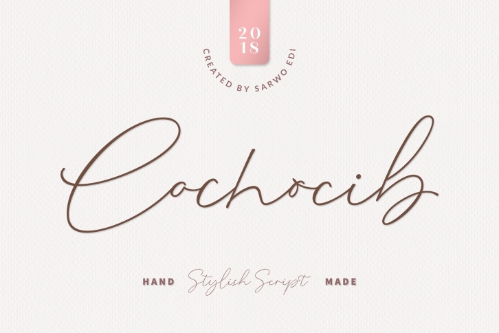 Cochocib Modern Calligraphy Font Download