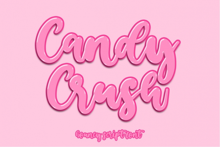 Candy Crush - bouncy script font Font Download