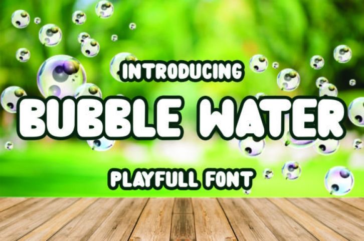 Bubble Water Font Download