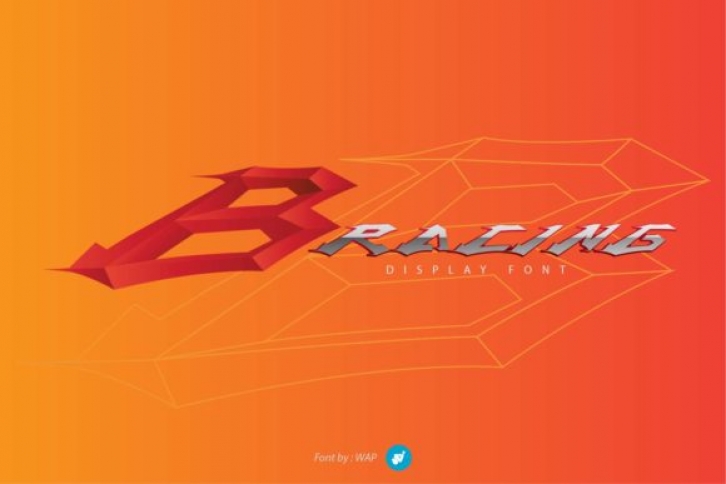 B Racing Font Download