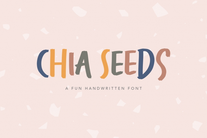 Chia Seeds - Fun Handwritten Font Font Download