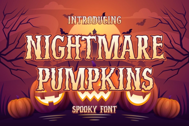 Nightmare Pumpkins - Spooky Font Font Download