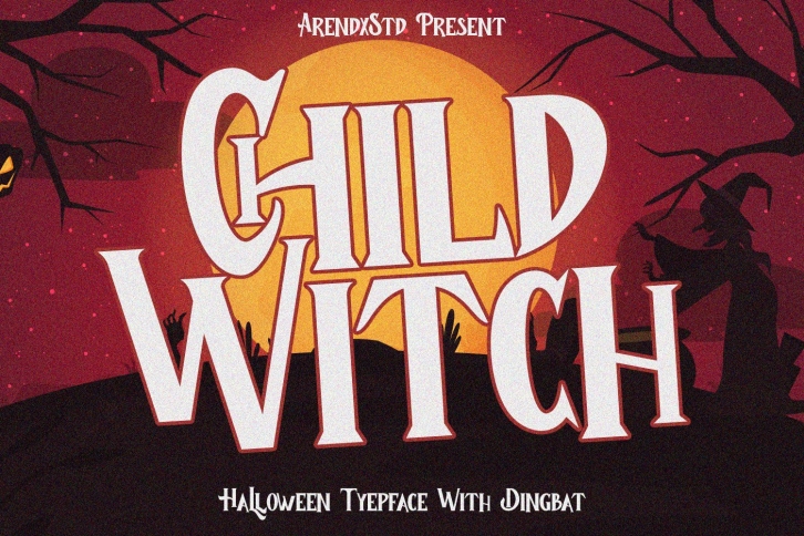 Child Witch - Halloween Typeface Font Download