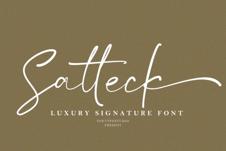 Satteck A Luxury Calligraphy Signature Font Font Download