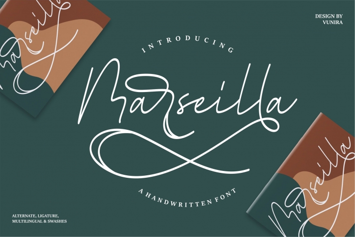 Marseilla | A Handwritten Font Font Download