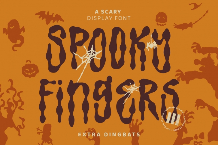 Spooky Fingers - A Scary Display Font Font Download