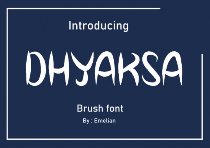Dhyaksa Font Download