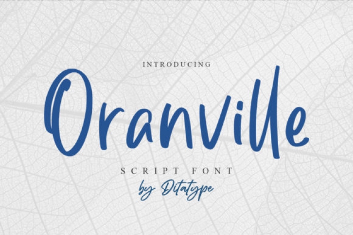 Oranville Font Download