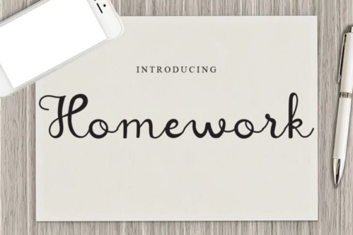 Homework Font Download