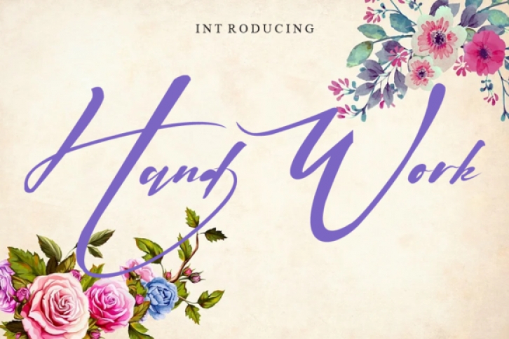 Hand Work Font Download