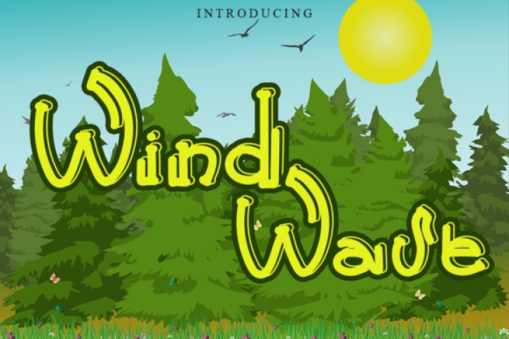 Wind Wave Font Download