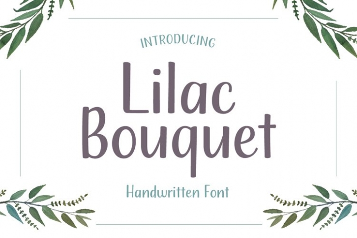 Lilac Bouquet Font Download