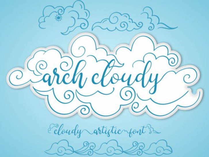Arch Cloudy Font Download