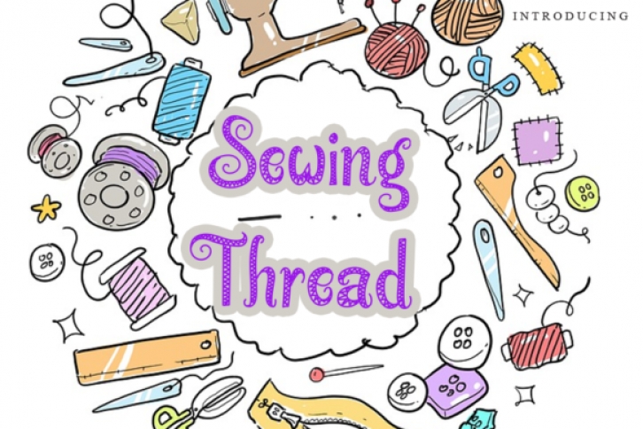 Sewing Thread Font Download